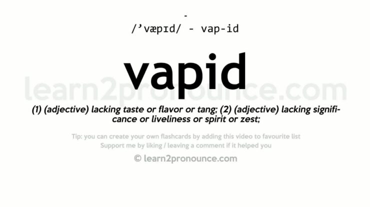 Vapid definition